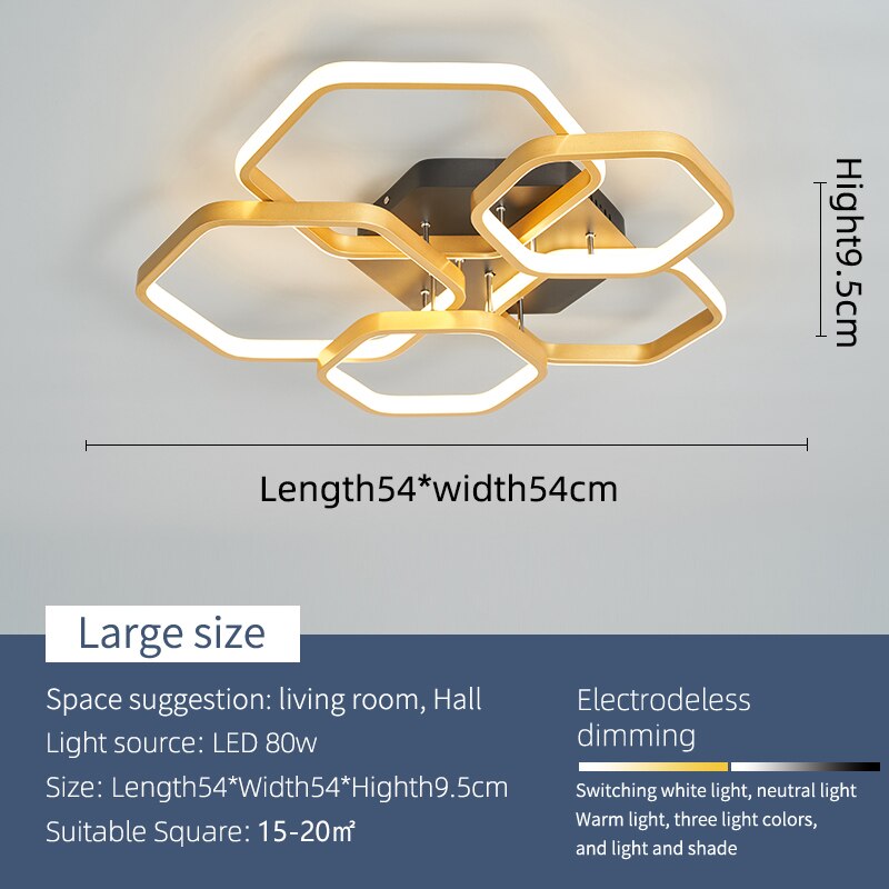 Honey Glam Modern Led Chandelier