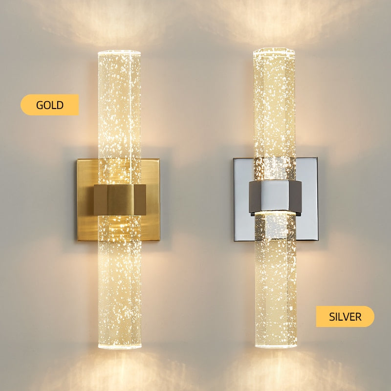 Celestial Shine Modern Golden Led Wall Lamp