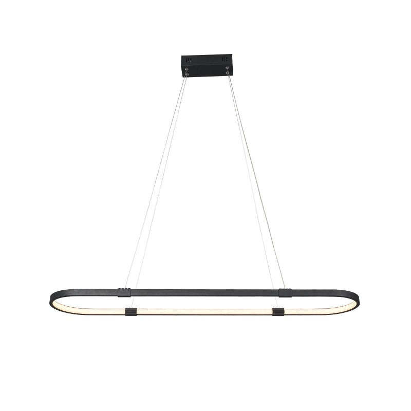 Modern Dark Linear Led Chandelier