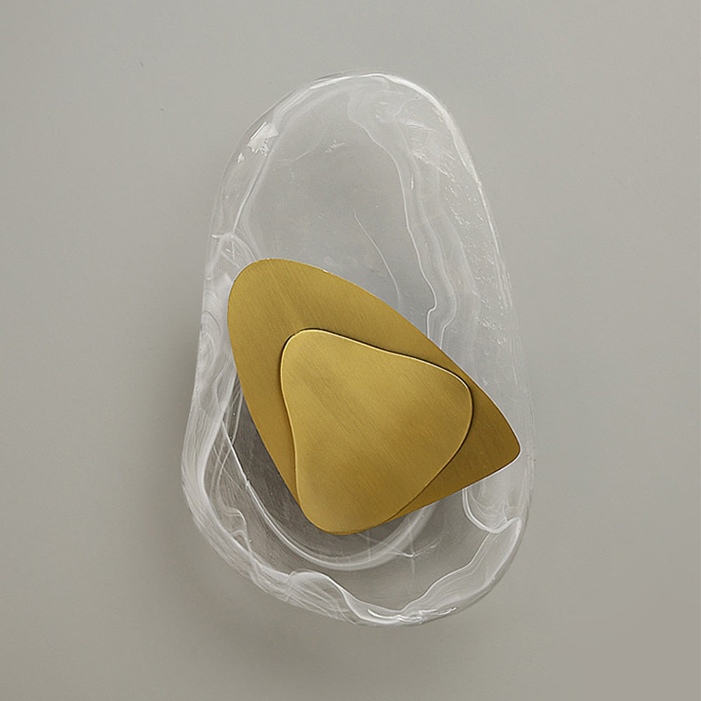 Nordic Stone Crystal Led Wall Lamp