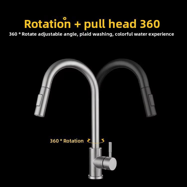 Pull Down Spray Single Lever Kitchen Tap