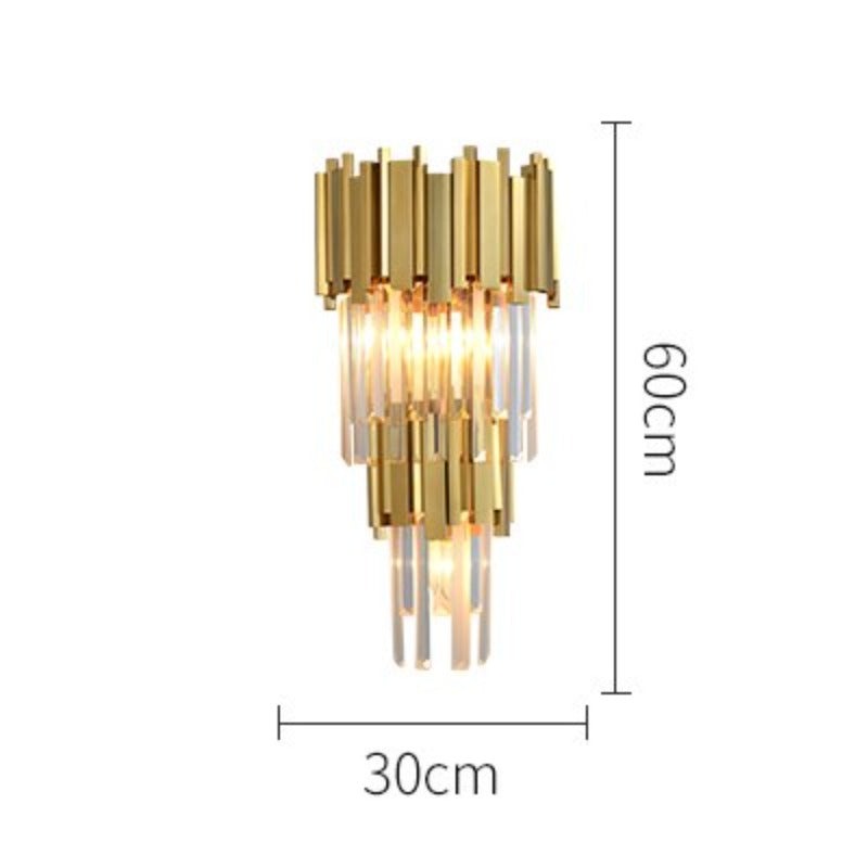 Art Deco Postmodern Stainless Steel Led Lamp