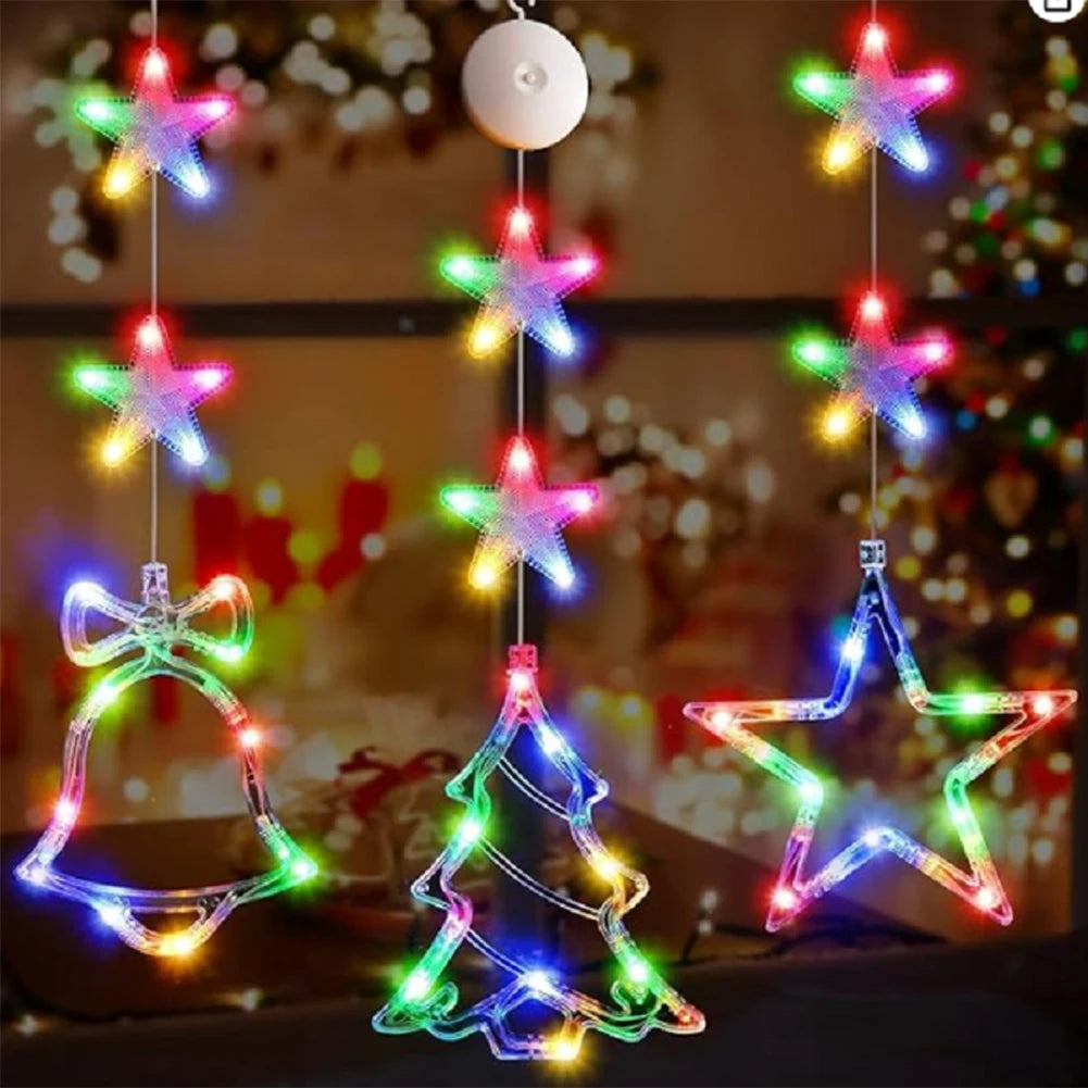 1/3 pçs natal led otário lâmpada multicolorido iluminar pendurado decoração de natal bateria operado para árvore de natal decoração lareira