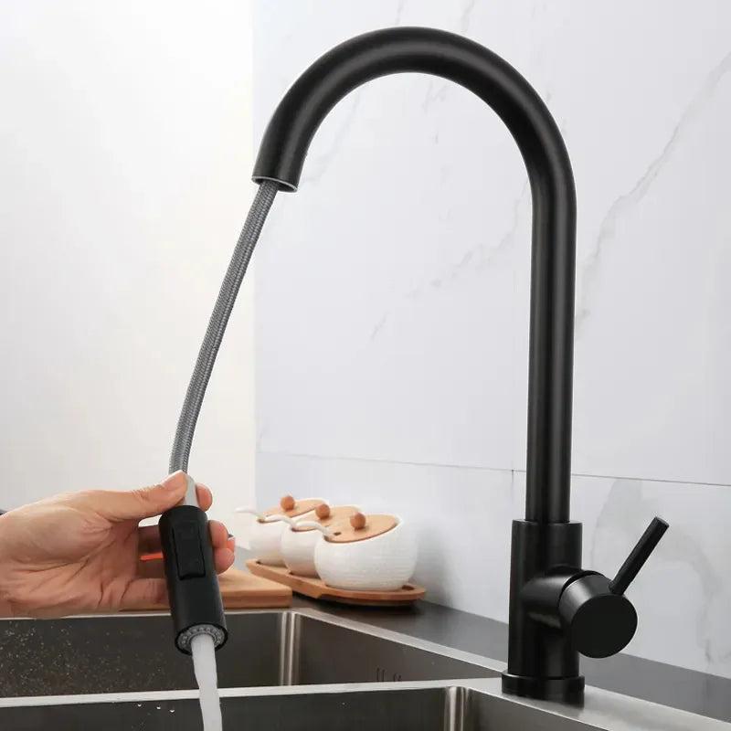 Pull Down Spray Single Lever Kitchen Tap
