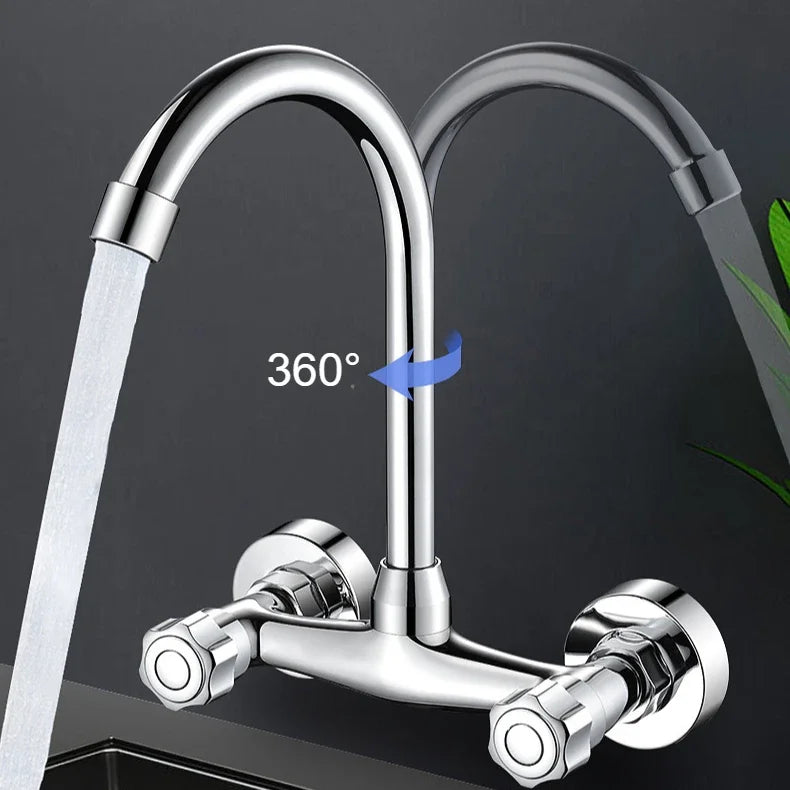Wall-Mounted Kitchen Mixer Tap