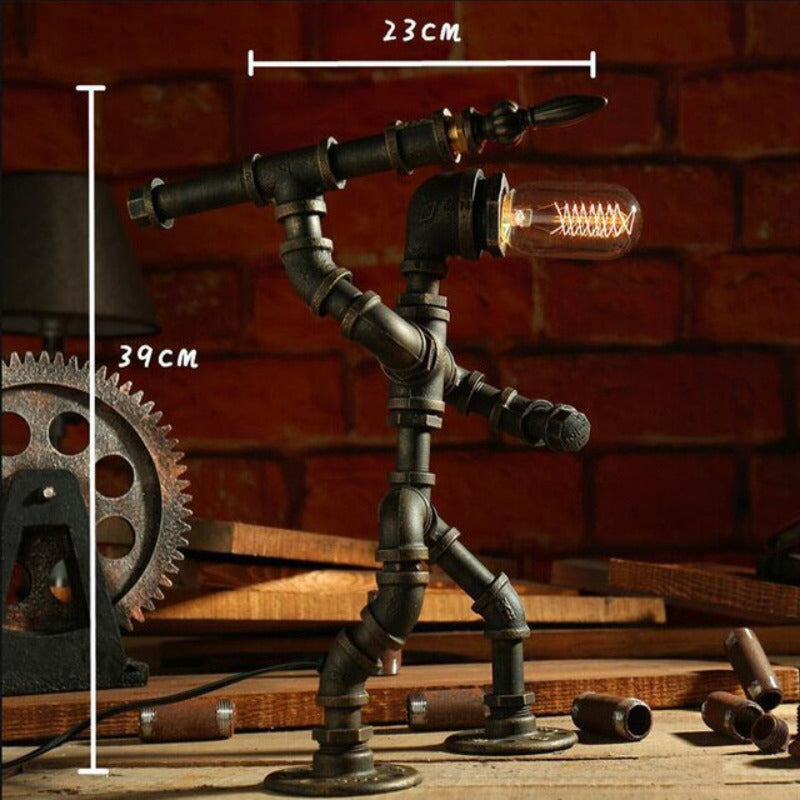 Iron Robot Led Desk Lamp