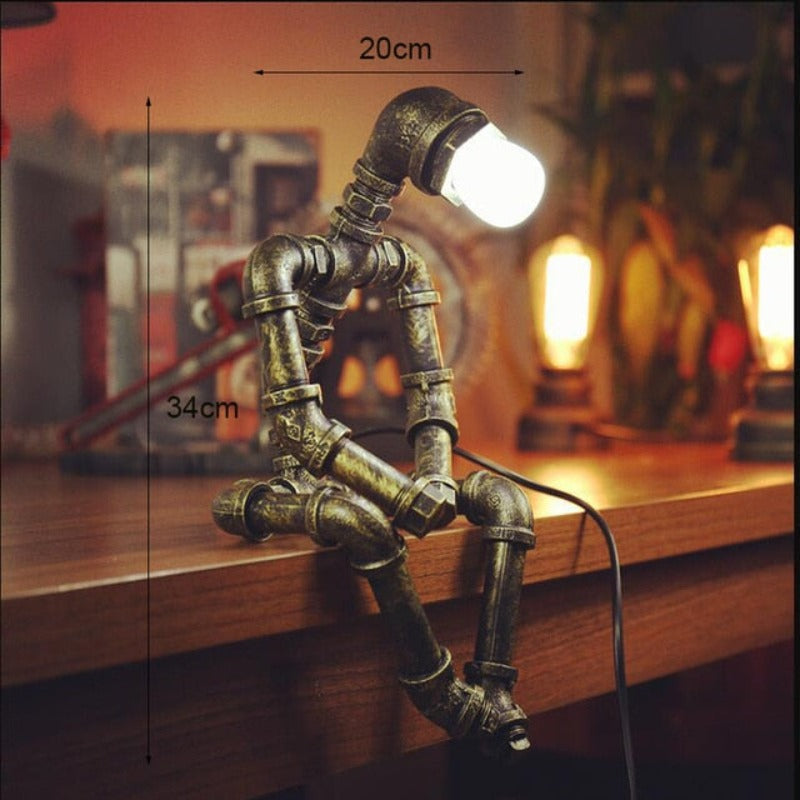 Iron Robot Led Desk Lamp