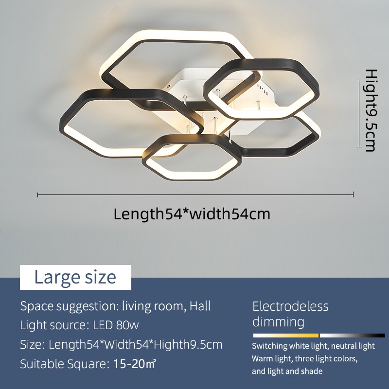 Honey Glam Modern Led Chandelier