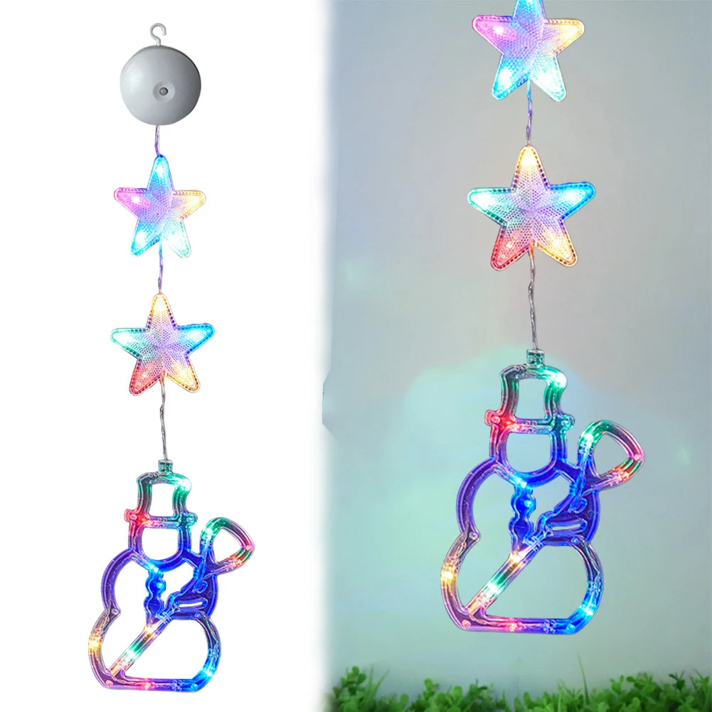 1/3 pçs natal led otário lâmpada multicolorido iluminar pendurado decoração de natal bateria operado para árvore de natal decoração lareira
