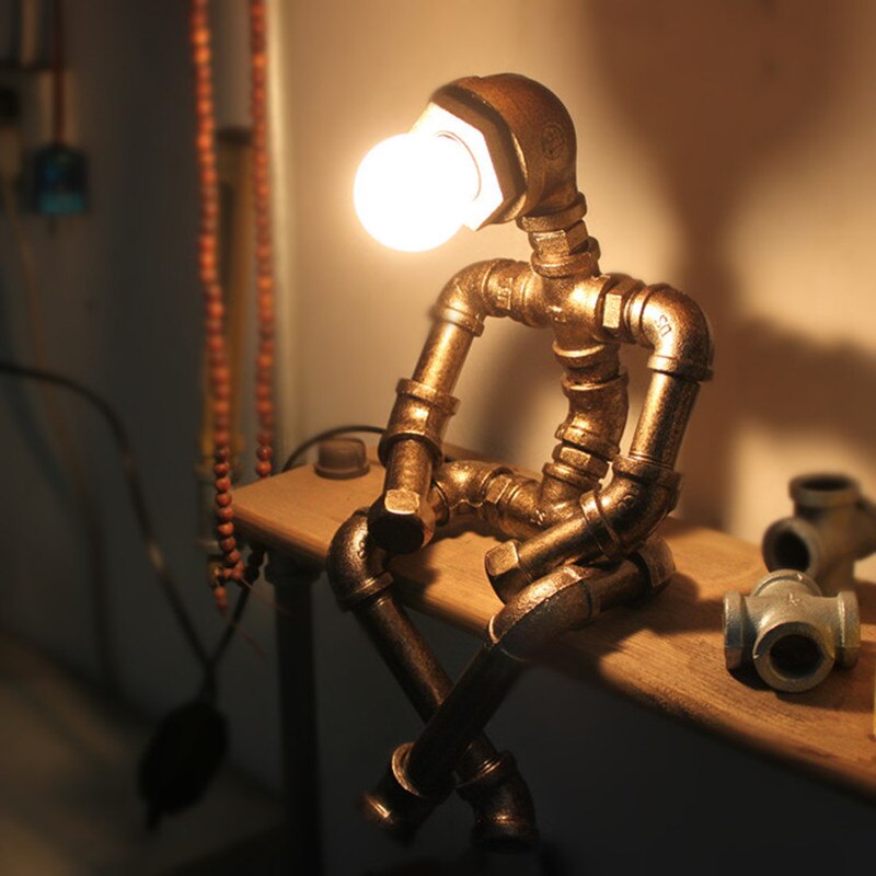 Iron Robot Led Desk Lamp