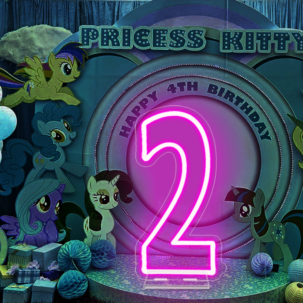 Large Light Neon Number