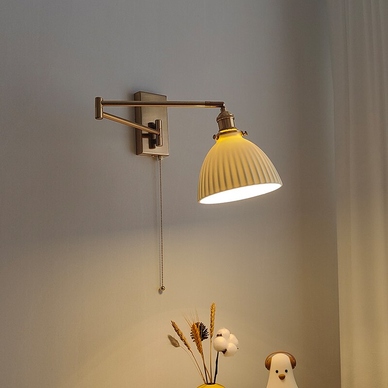 Nordic Vintage Golden Led Wall Sconce