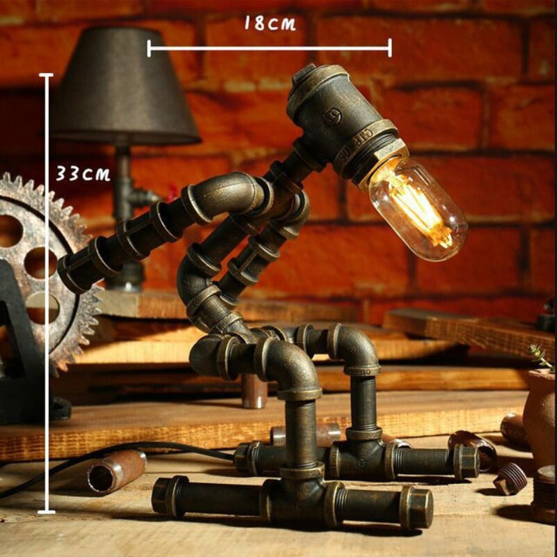 Iron Robot Led Desk Lamp