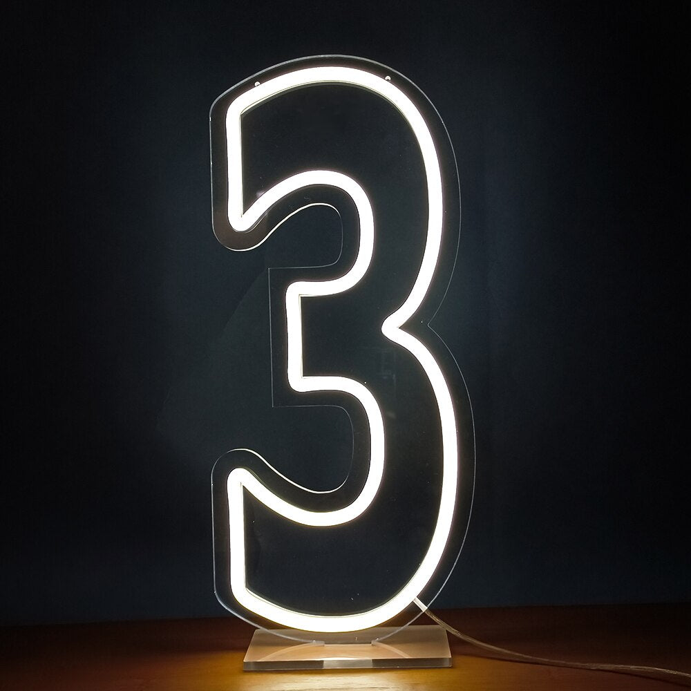 Large Light Neon Number