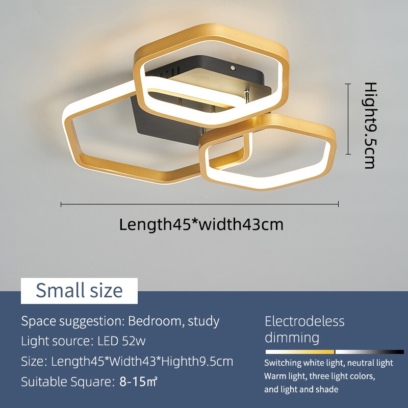 Honey Glam Modern Led Chandelier