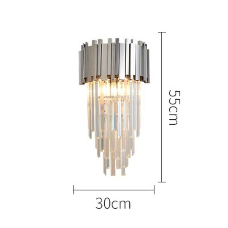 Art Deco Postmodern Stainless Steel Led Lamp