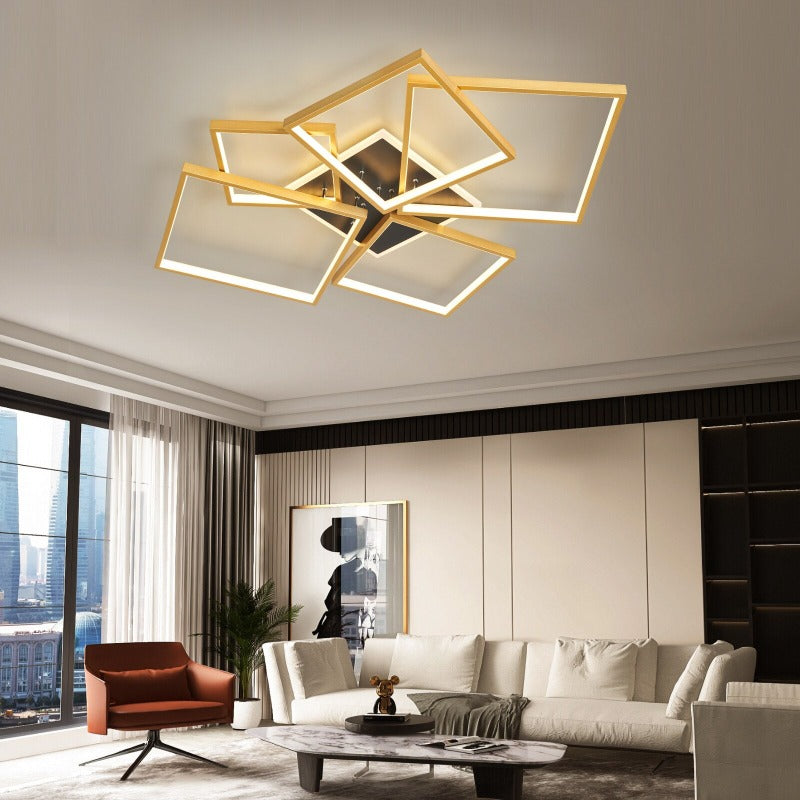 Glamour Squares Modern Led Chandelier