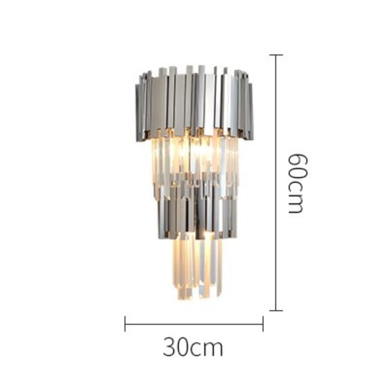 Art Deco Postmodern Stainless Steel Led Lamp