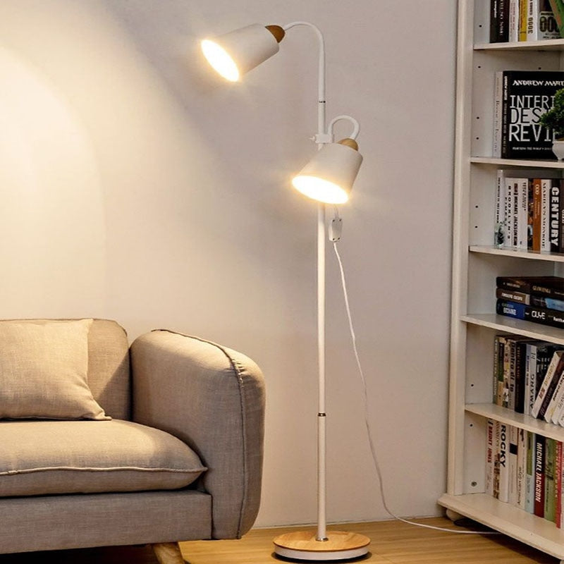 Nordic Minimal Wooden Floor Lamp