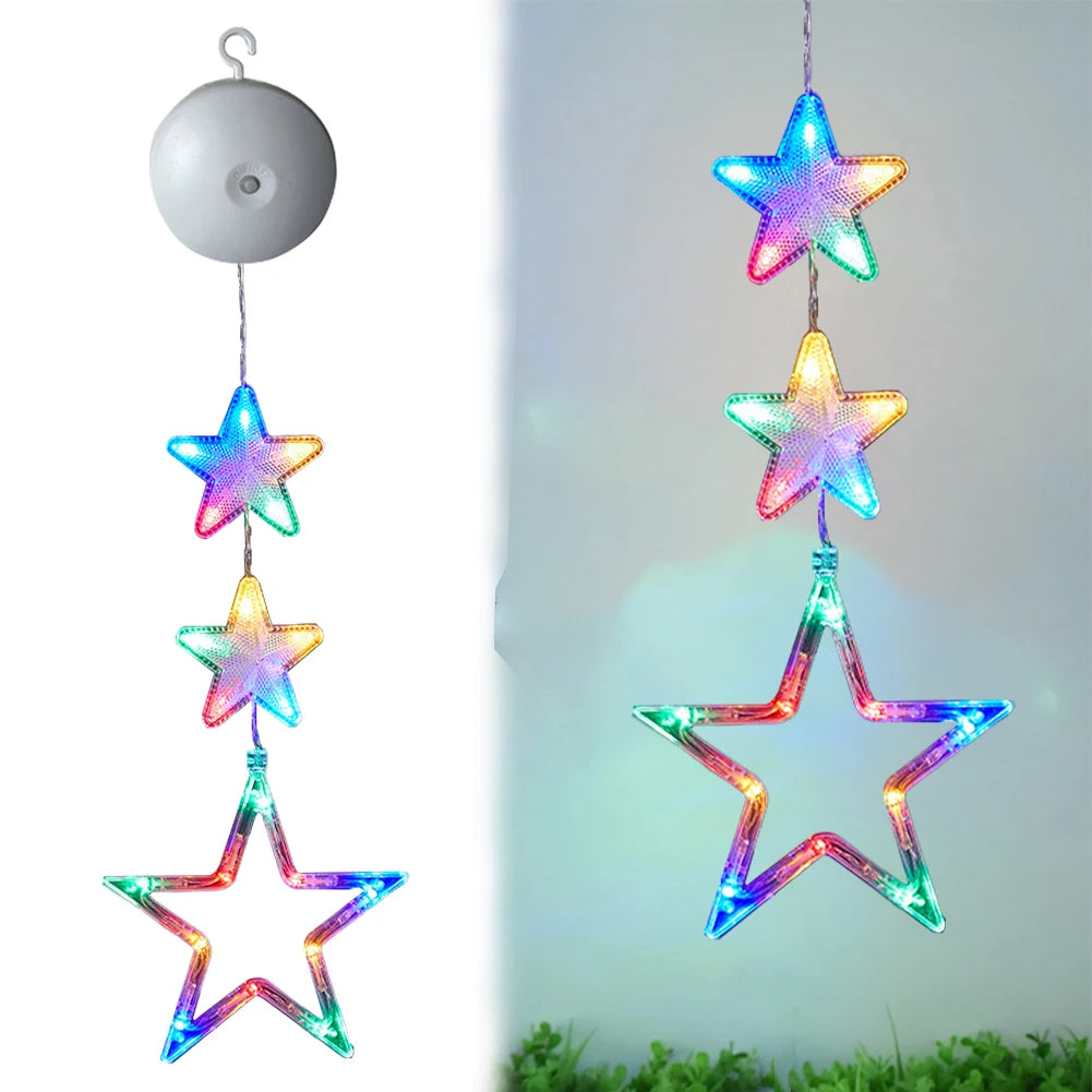1/3 pçs natal led otário lâmpada multicolorido iluminar pendurado decoração de natal bateria operado para árvore de natal decoração lareira