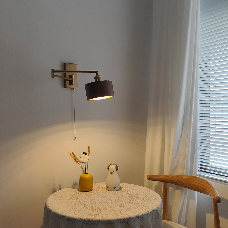 Wooden Classic Vintage Led Wall Light Fixture