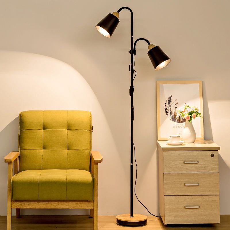 Nordic Minimal Wooden Floor Lamp