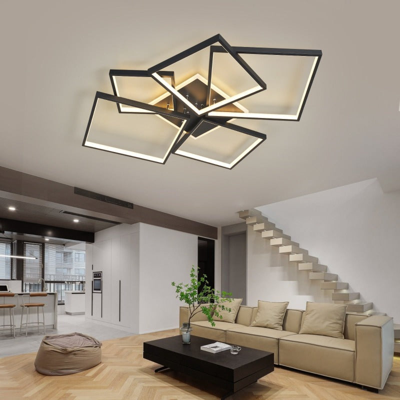 Glamour Squares Modern Led Chandelier