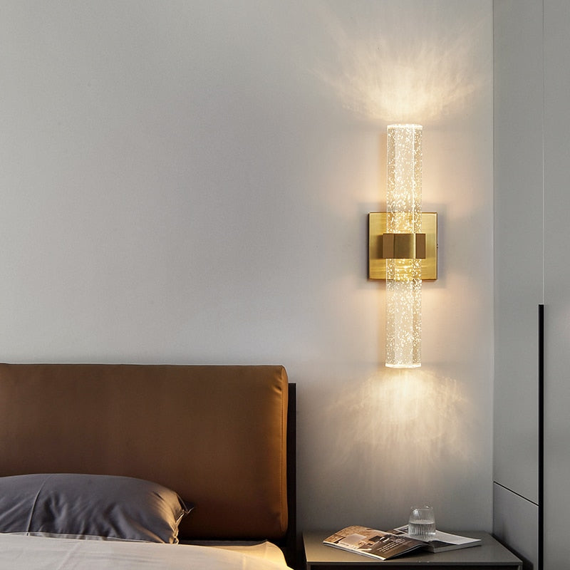Celestial Shine Modern Golden Led Wall Lamp