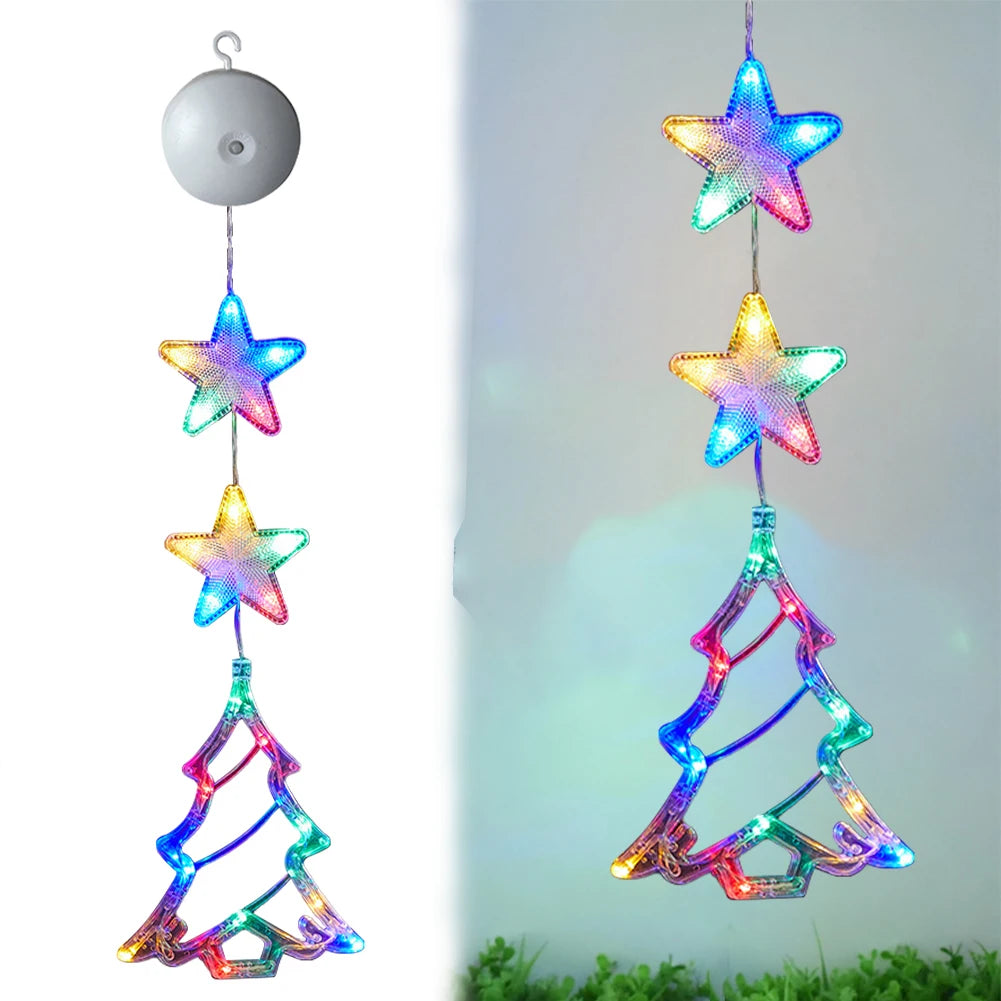 1/3 pçs natal led otário lâmpada multicolorido iluminar pendurado decoração de natal bateria operado para árvore de natal decoração lareira
