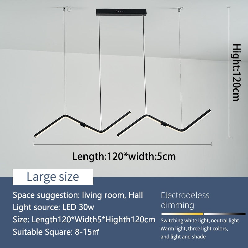 Modern Waves Led Pendant Lights