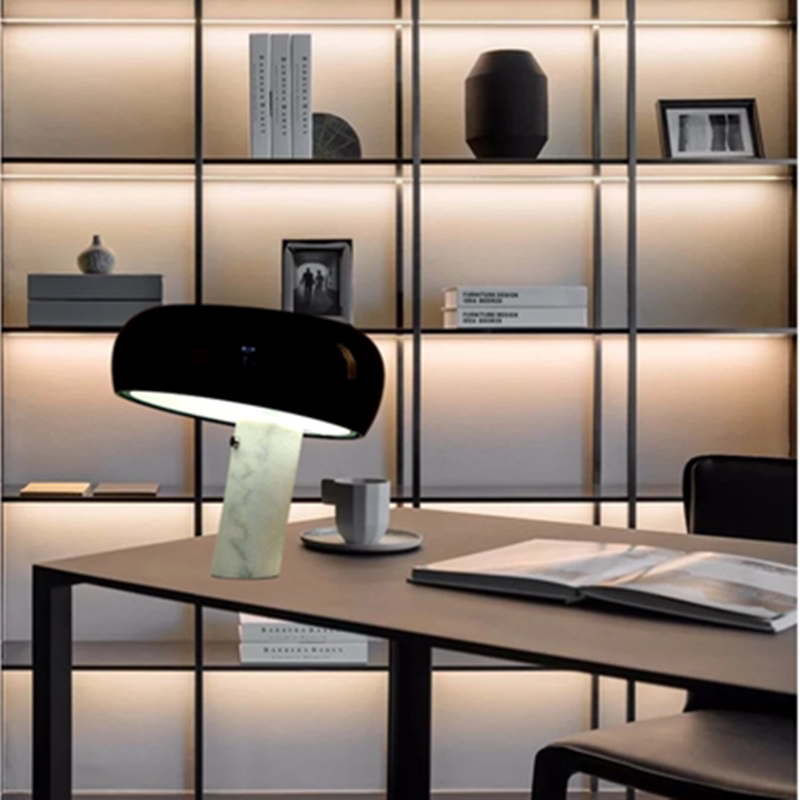 Mushroon Table Lamp Marble Kid Study Led