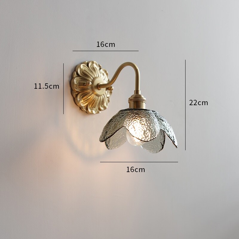 Vintage Classic Frosted Glass Led Wall Light
