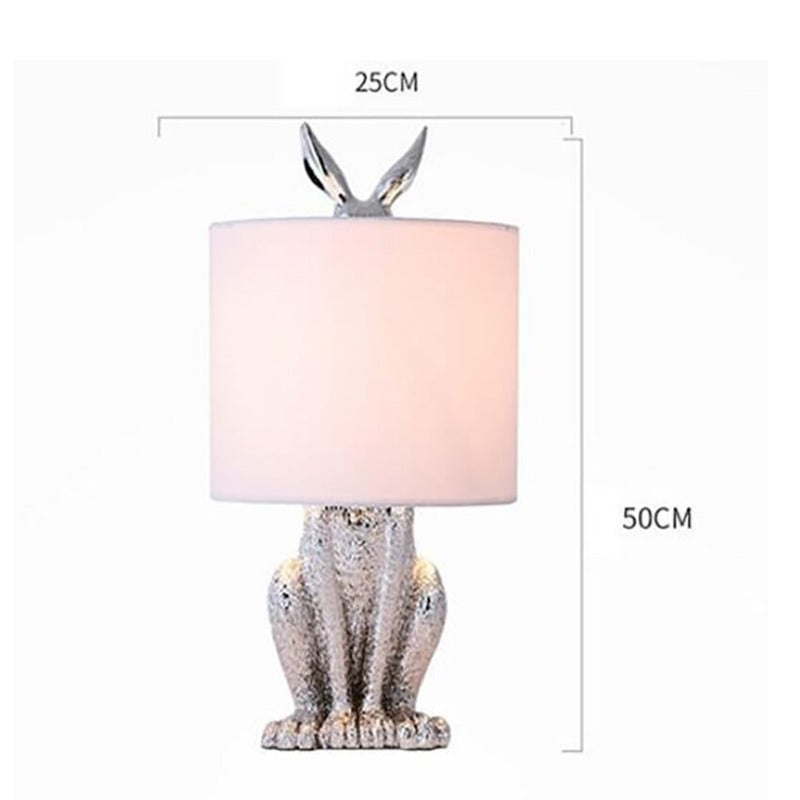Masked Rabbit Resin Table Lamp