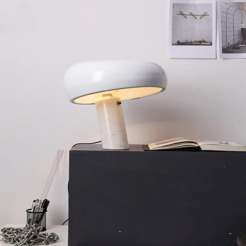 Mushroon Table Lamp Marble Kid Study Led