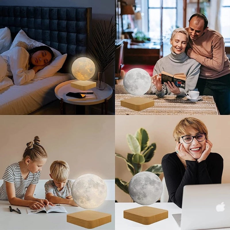 Levitating Moon Led Night Lamp