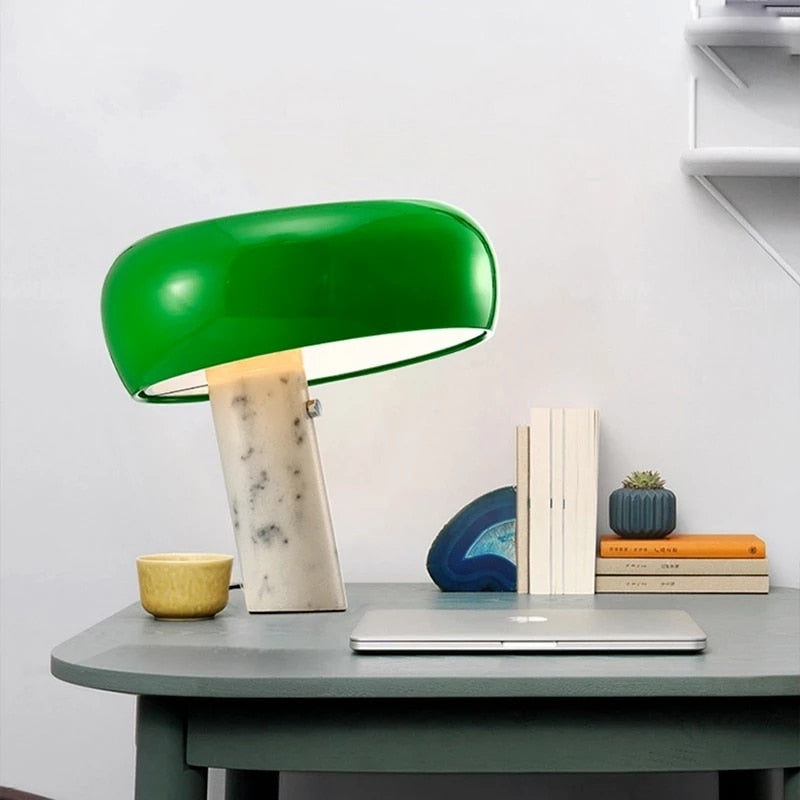 Mushroon Table Lamp Marble Kid Study Led
