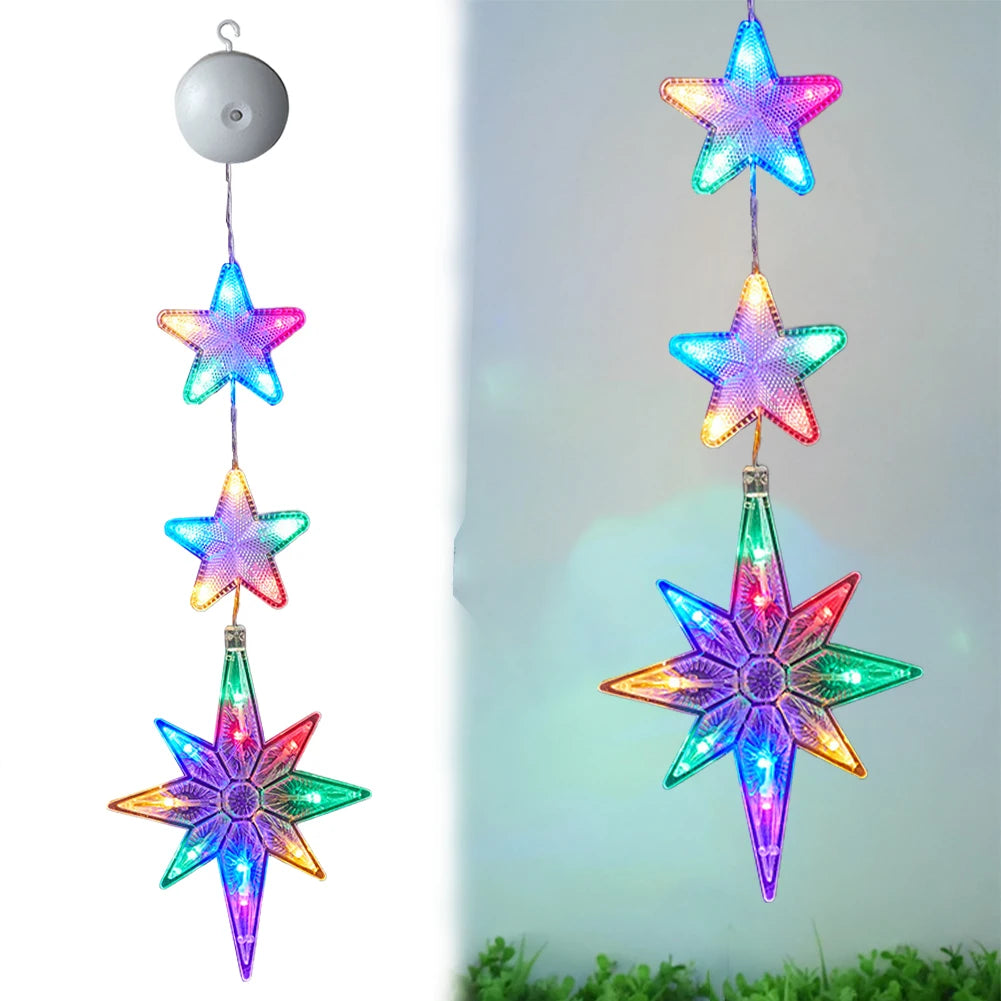 1/3 pçs natal led otário lâmpada multicolorido iluminar pendurado decoração de natal bateria operado para árvore de natal decoração lareira