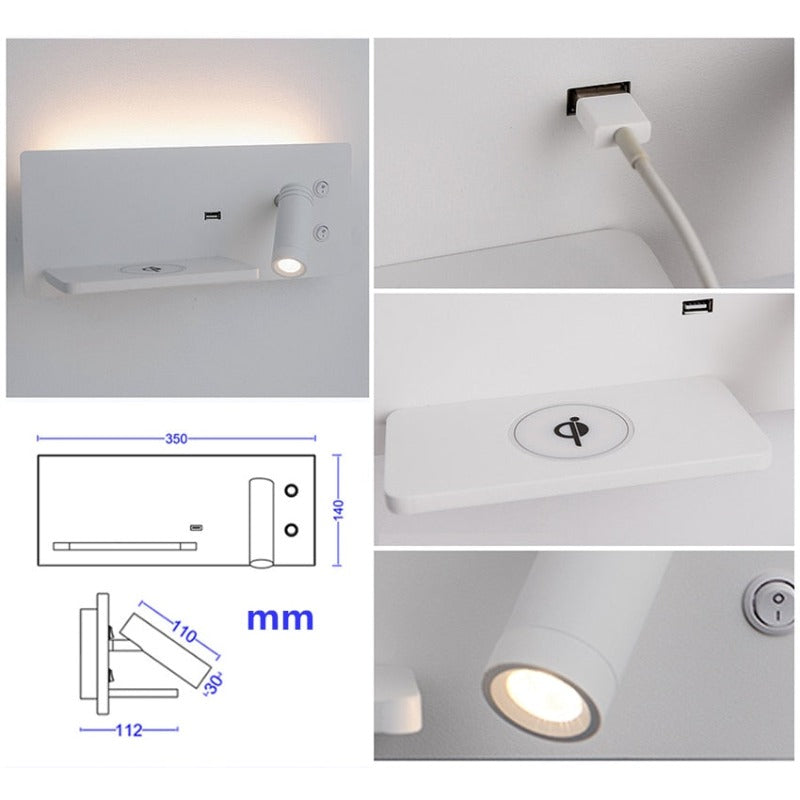 Reading Multifunction Led Wall Light