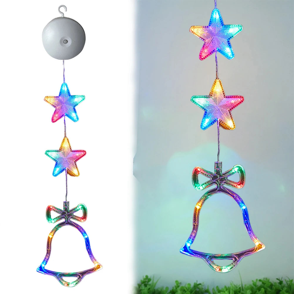 1/3 pçs natal led otário lâmpada multicolorido iluminar pendurado decoração de natal bateria operado para árvore de natal decoração lareira