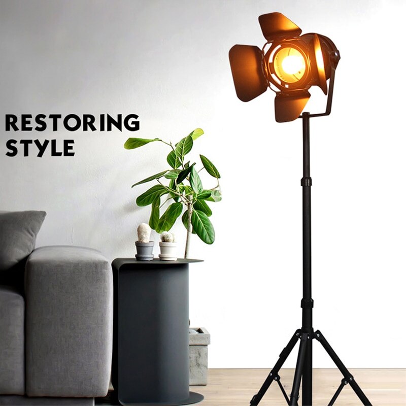 Retro Tripod Single Head Floor Lamp