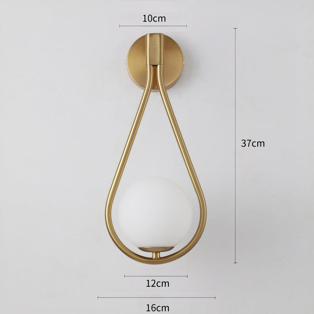 Modern Nordic wall lamp in metal