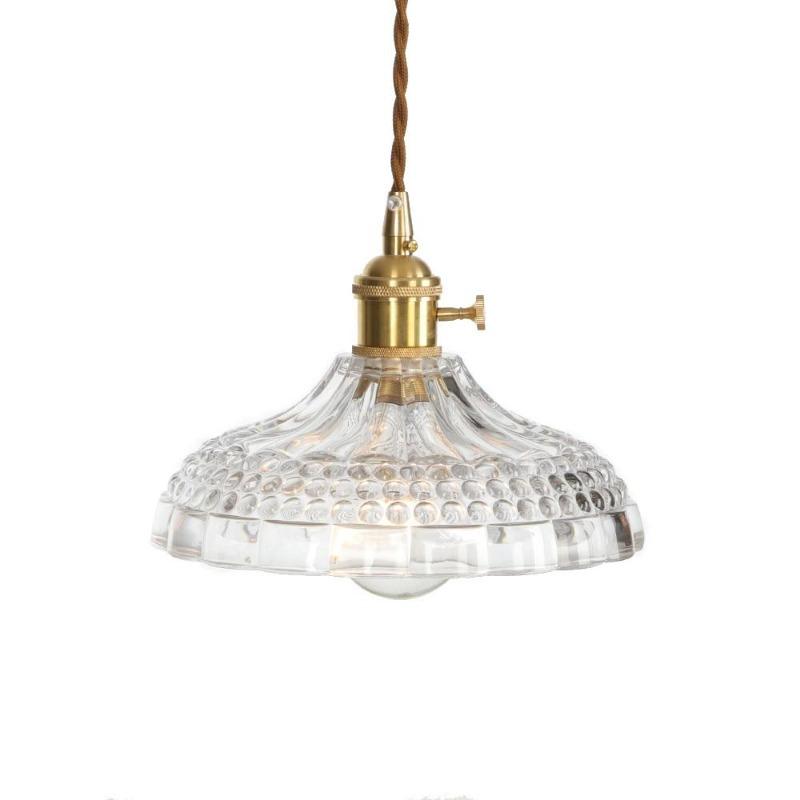 Vintage Textured Glass Pendant Lights
