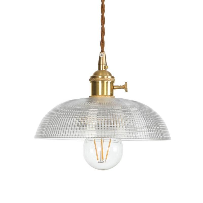 Vintage Textured Glass Pendant Lights