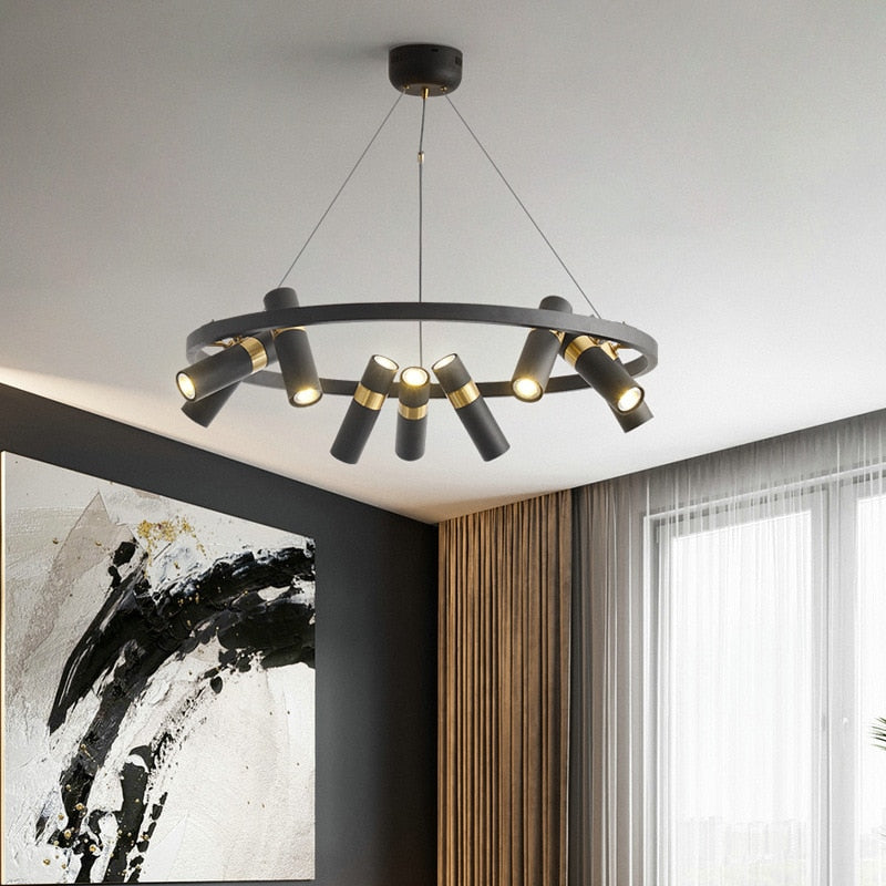 Modern Multi-Bulb Chandelier
