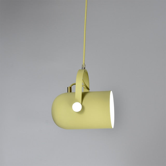 Modern Colorful Angled Drop Light
